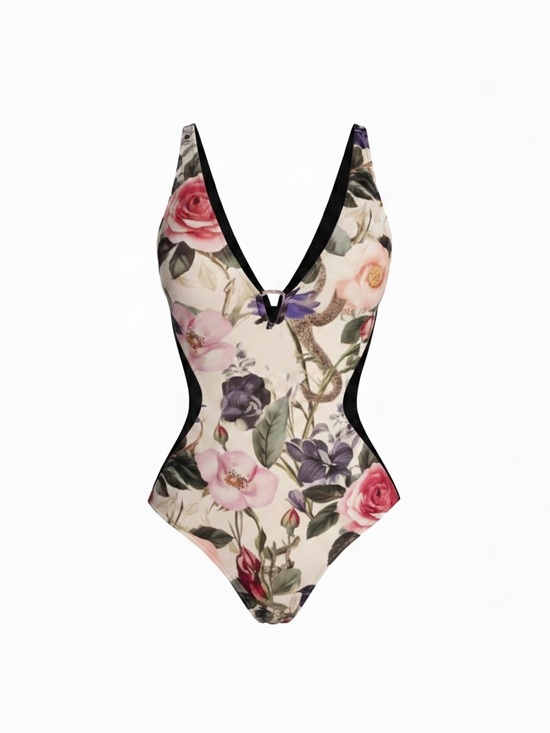 Ta3 Other - NWT TA3 Plungey Triangle one piece swimsuit contour rose bloom